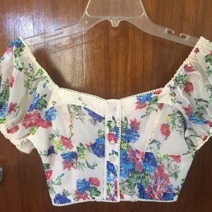 Forever 21 Floral Crop Top